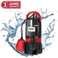 WALTER 2in1 Schmutz- und Klarwasserpumpe, 16.500l/h, Tauchpumpe Gartenpumpe