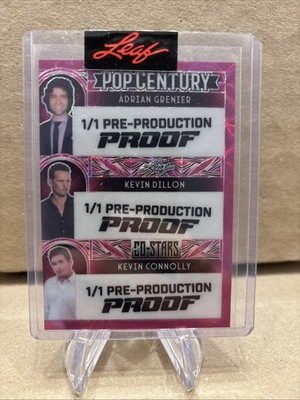 2024 Leaf Metal Pop Century Proof 1/1 - Adrian Grenier Kevin Dillon Connolly