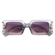 PLAZA - Small Rectangle Sunglasses Crystal-Gray Lavender