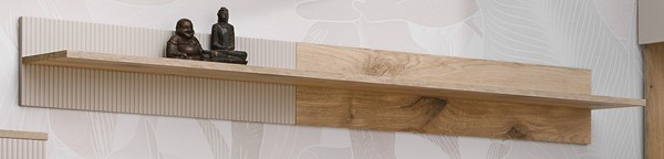 Wandboard Wandregal 160 Cm Eiche Kaschmir Sand BüCherregal Cathlyn-image
