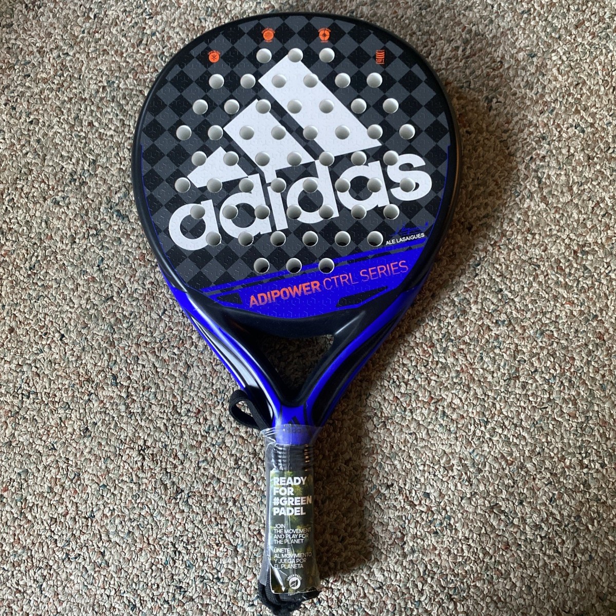 Adidas Adipower CTRL Padel Racket Black Blue Ale Lasaigues