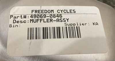 Kawasaki 2018-2020 Ninja Z400 Muffler Assembly 49069-0846 OEM for