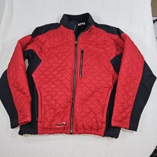 OBERMEYER Quilted Jacket Red Black Mens High ...