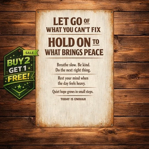 Inspirational Prayer Tin Metal Sign 8x12 Vintage Religious Wall Decoration