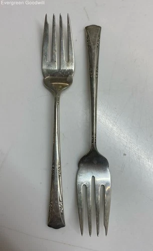 (C) Two Gorham Greenbrier Sterling Silver Forks