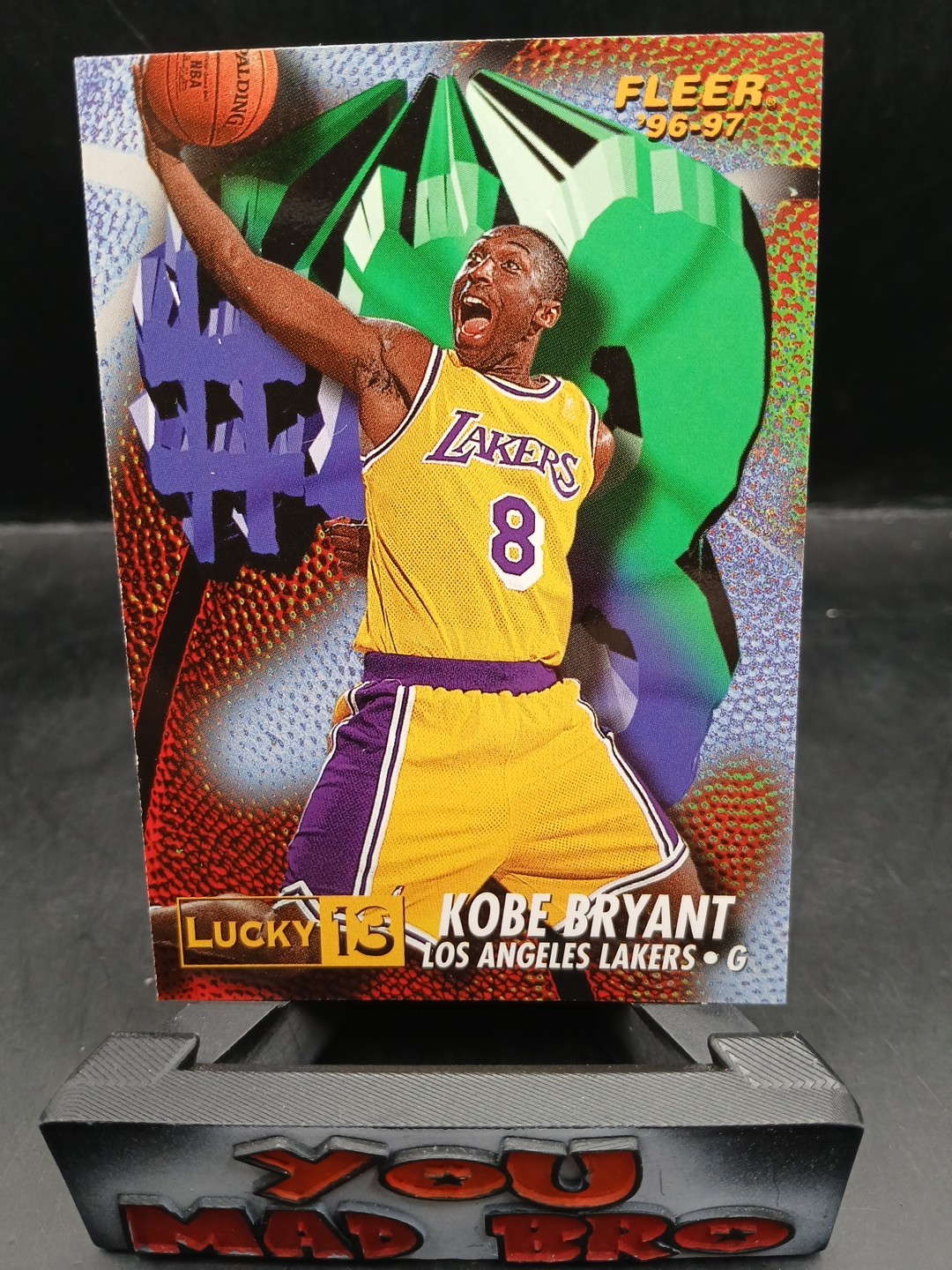 1996-97 Fleer - Prize Lucky 13 Kobe Bryant #13 (RC) LA Lakers HOF