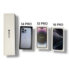 Bundle of 4 Genuine Apple Empty Boxes iPhone 13 Pro/14 Pro/16 Pro Apple Watch SE