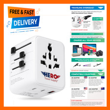 Travel Power Adapter Universal Plug for Europe UK US Asia AUS 100 Countries