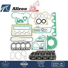 New Complete Cylinder Head Assembly & Full Gaskets Fit For Mitsubishi S4S Engine