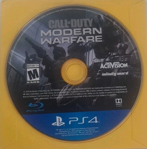 Call of Duty: Modern Warfare (Sony PlayStation 4 PS4, 2019) - Disc Only