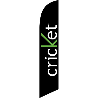Cricket  2 1/2 ft X 11 1/2 ft Windless Swooper Flag (Hardware Not Included)