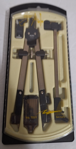 Alvin Art Drawing Set 702V compass speed bow 6"univ. beam made in Germany - Picture 3 of 5