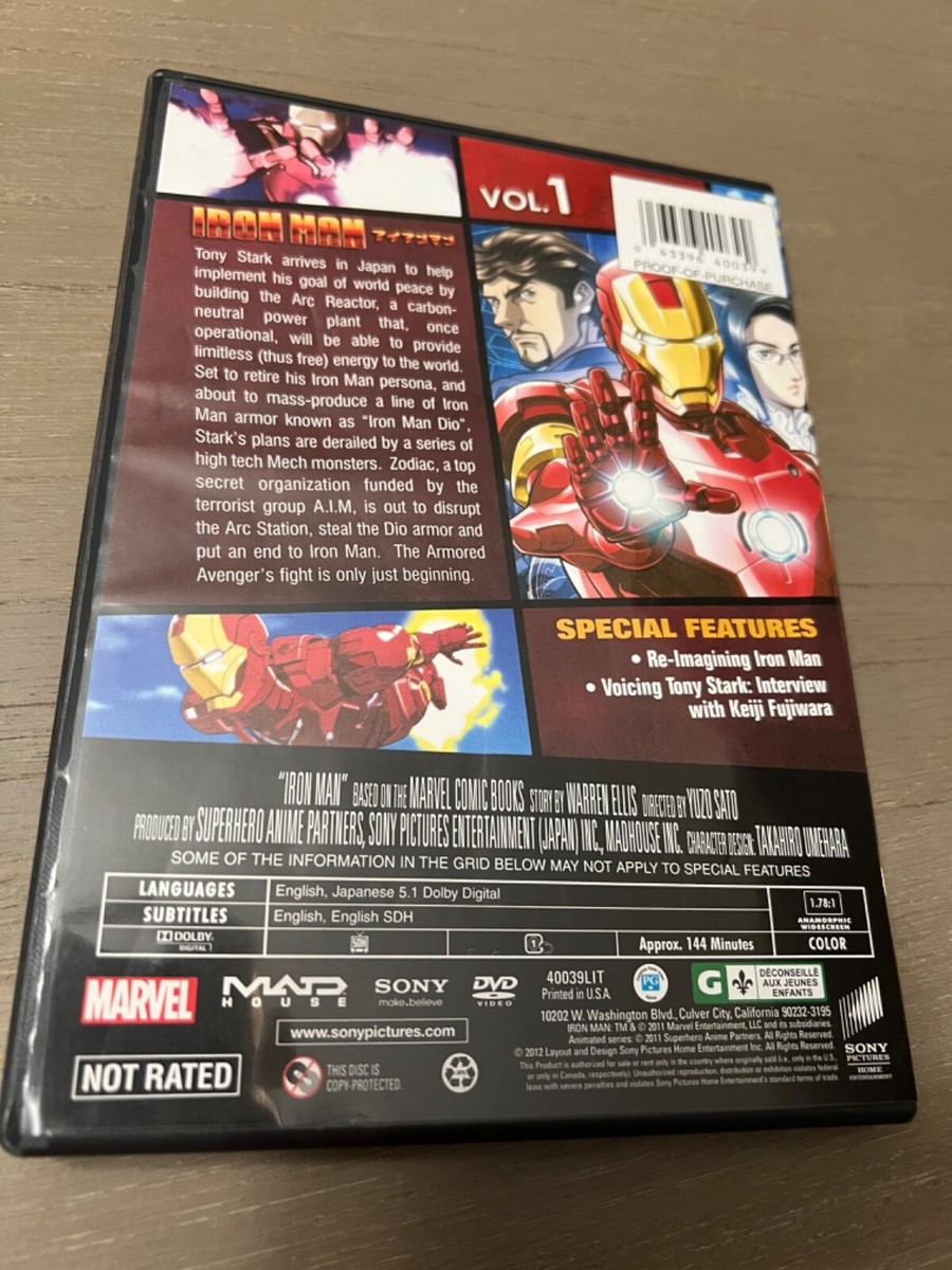 Marvel Iron Man: Animated Series: Volume 1 (DVD) 43396400399| eBay