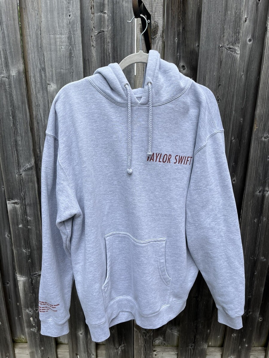 Taylor Swift Loving Him Was Red TV Gray Hoodie Size Large New | eBay