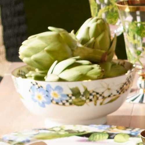 MacKENZIE CHILDS THISTLE AND BEE BOWL BNIB - Picture 3 of 4