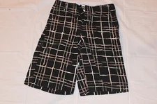 Mongoose Shorts Boy's 12 Black Check Patterned