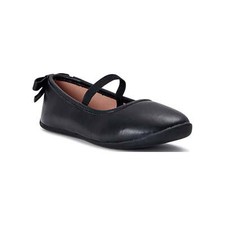 Wonder Nation Dress Shoes Toddler Girls Size 7 Black Ballet Flat --25-336--