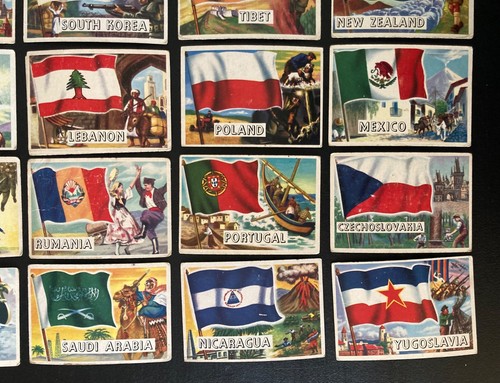 1956 Topps Flags of the World 36 Karten Lot - Bild 4 von 6