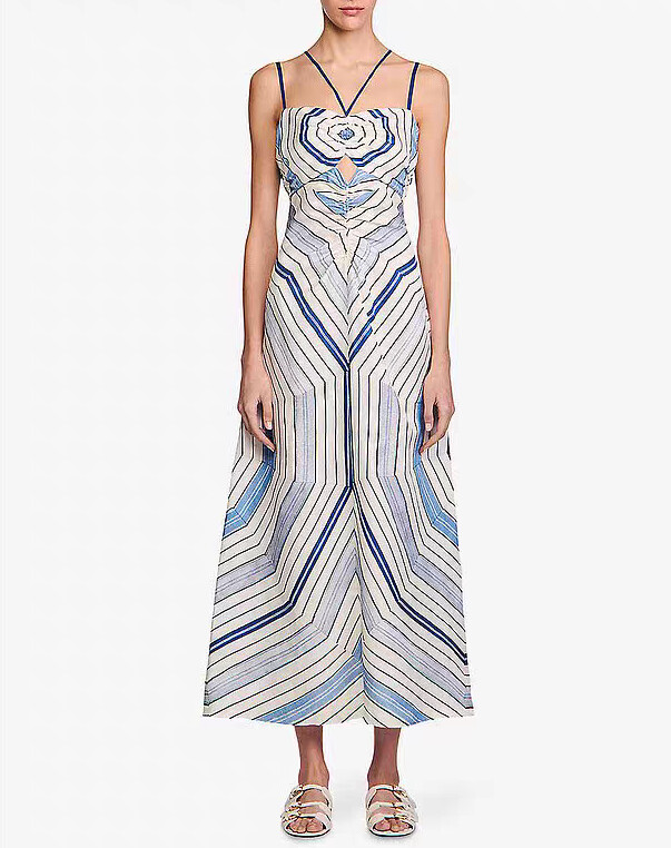 knee length dresses for ladies Sandro Long knitted midi dress main image 0