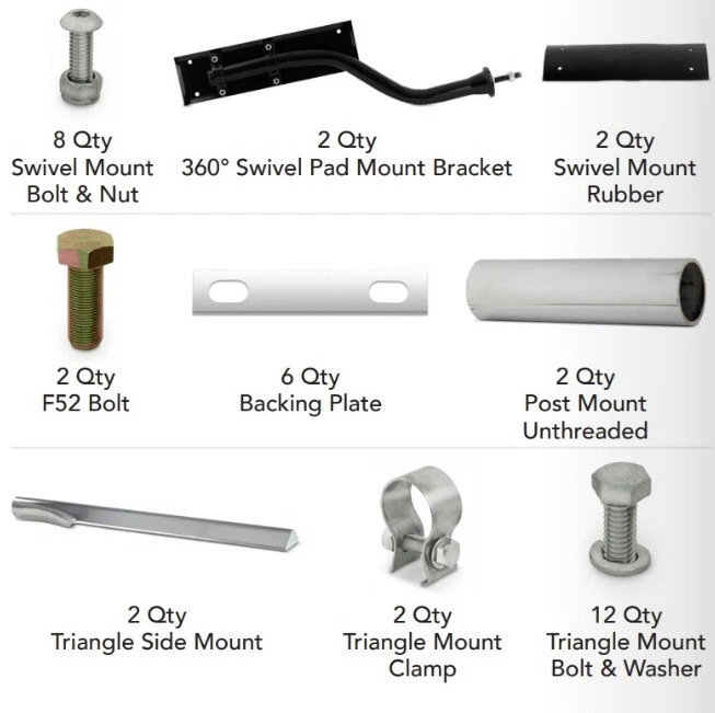 80” Stainless Steel Smooth Half Fenders W/ Brackets Fits Peterbilt FL KW Pair - Image 2 of 4