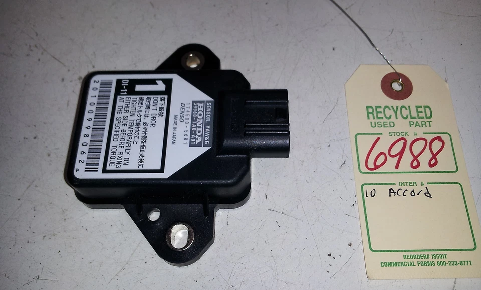 2010 Honda Accord YAW Rate G Sensor OEM 39960-TA0-A01 #6988 - Image 2 of 4