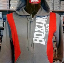 Felpa uomo Boxing Club con logo frontale, bande, tasche e cappuccio art BC1577