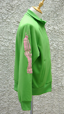Y-3 Yohji Yamamoto Green Embroidered Zip-Up Jacket (Size M) | eBay
