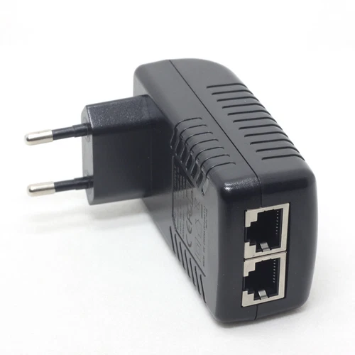 2.5G Gigabit 48V PoE Injector Adapter 802.3at U6 Enterprise (EU AC plug type)