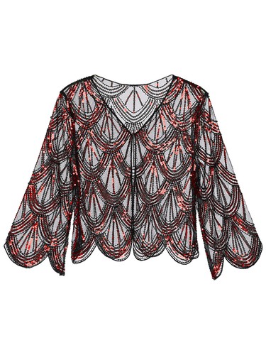 Lady Open Front Chiffon Cardigan See-through Bolero Shrug Crop Top Evening Party - Picture 187 of 466