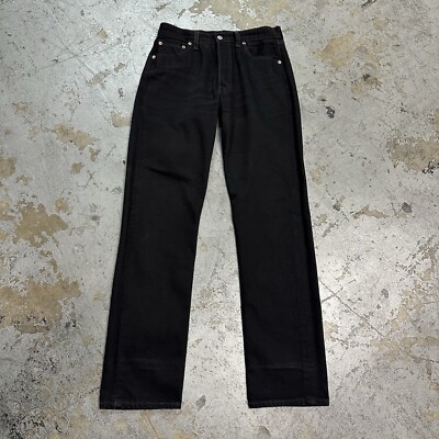 Vintage Levi's 501 Black Denim Jeans 30x32 Made In USA Women | eBay