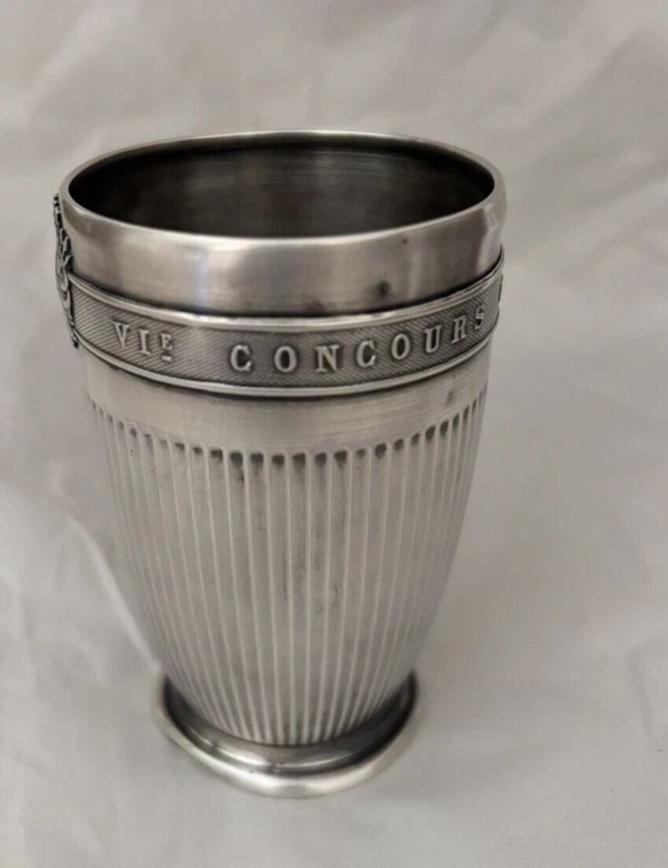 Timbale ancienne en argent (Minerve), VIème concours national de tir 1899 - Photo 3/4