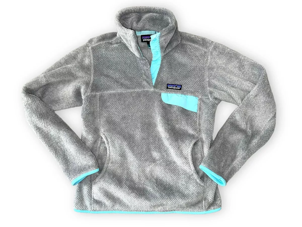 PATAGONIA Re Tool T Snap Pullover Fleece Jacket Light Gray Light