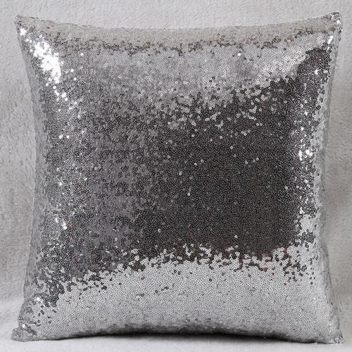 Shiny Beaded Cushion Cover Glitter Sequins Throw Pillow Case Home Decor T8 - Picture 11 of 12