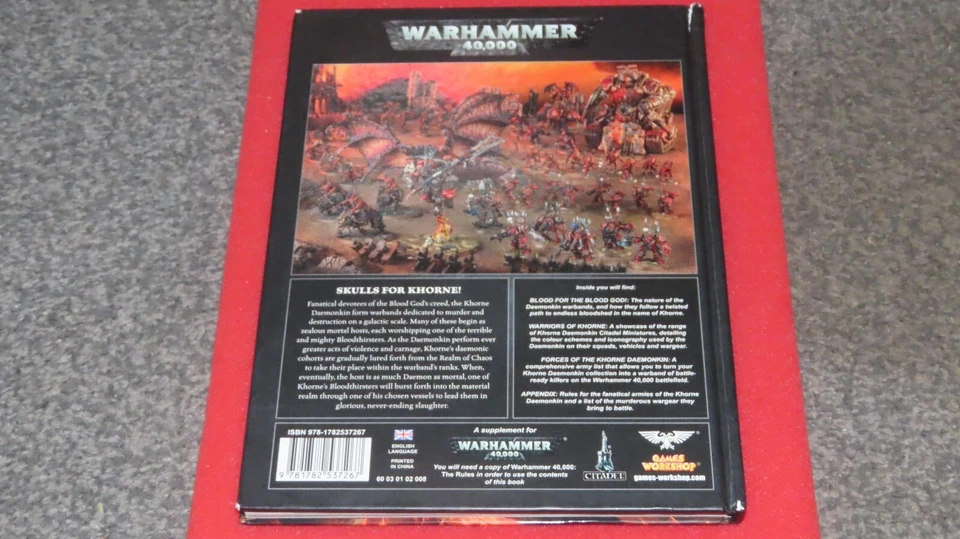 Games Workshop Warhammer 40,000 Codex Khorne Daemonkin 2015 Hardback Book GW 7th - Image 4 of 4