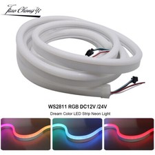 WS2811 RGB Neon strip Addressable Dream color 8x16mm LED stirp light DC12V 24V