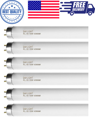 18 Inches T8 15 Watt Fluorescent Tube Compatible Sylvania GE Eiko F15/T8/D Dayli