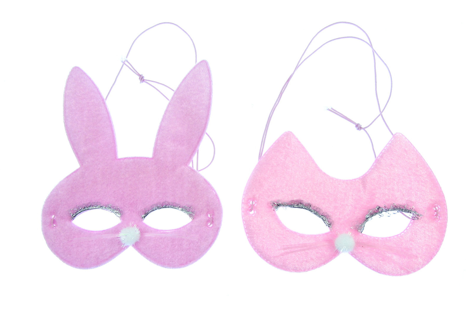 2 x Cat and bunny rabbit masks fancy dress play, school play, halloween, eBay