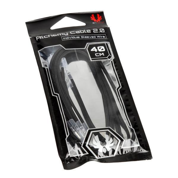 BitFenix Alchemy 2.0 Sleeved PSU Cable, Kit 5 pezzi - 40cm Nero