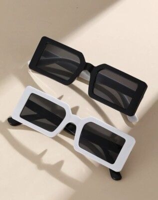2 Pairs Of Square Sun Glasses