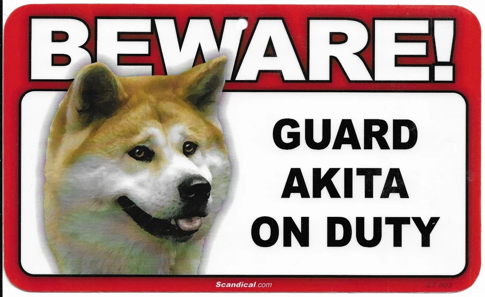 Scandical Plastic Beware! Guard Dog On Duty Mulitple Breeds - Image 4 of 4