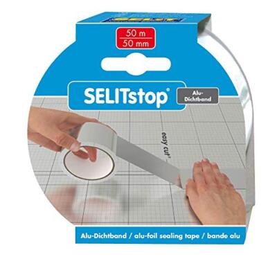 Nastro Sigillante In Alluminio SELITstop - 50 M X 5 Cm Per Sottofondi E Pareti