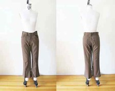 Vtg Levis Brown Sta Prest Pants 31 High Waist Cotton Twill Trouser Pants