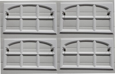 CLOPAY CHARLESTON 508 Window Inserts /Short Panel Garage Door WHITE SET OF 4