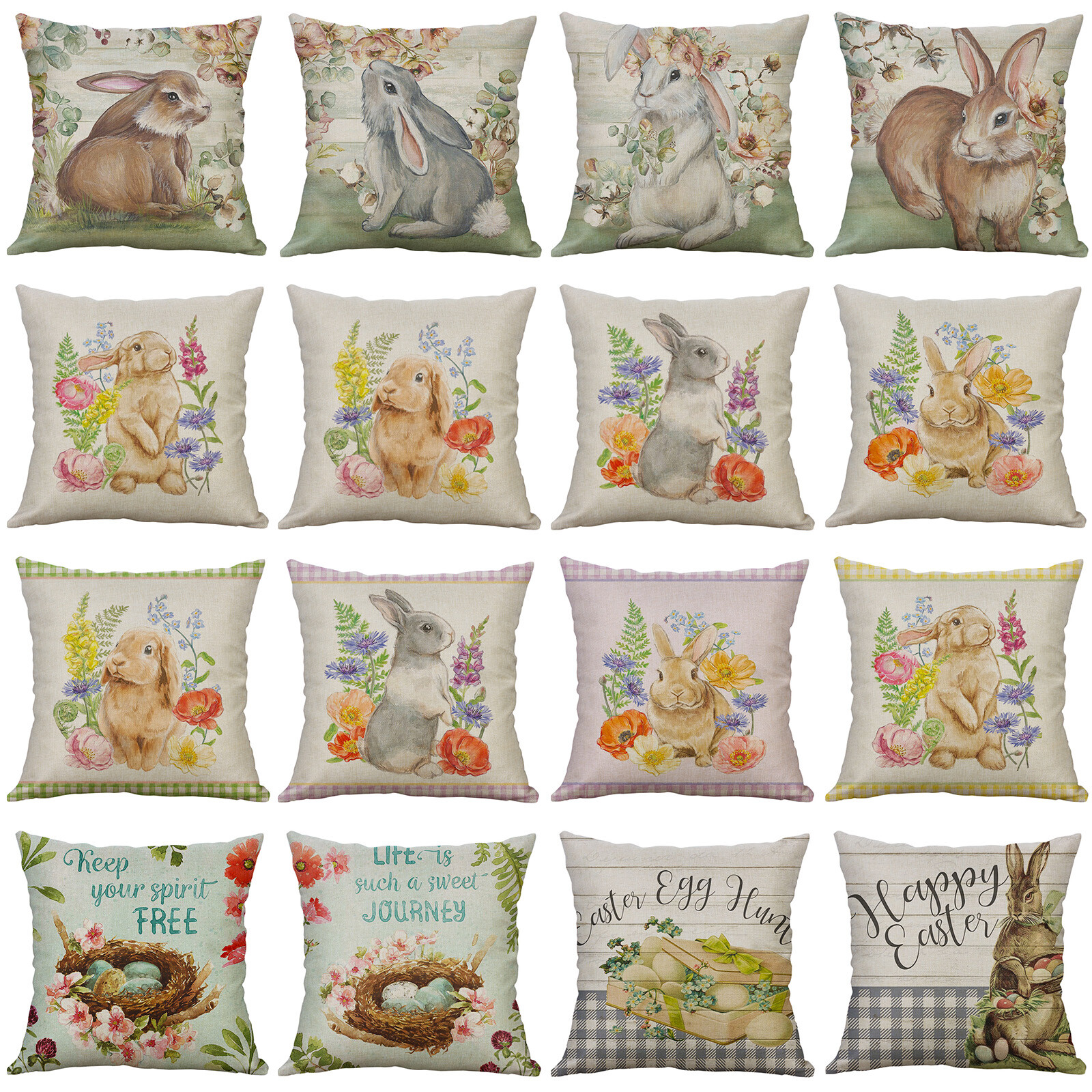bunny pillow covers