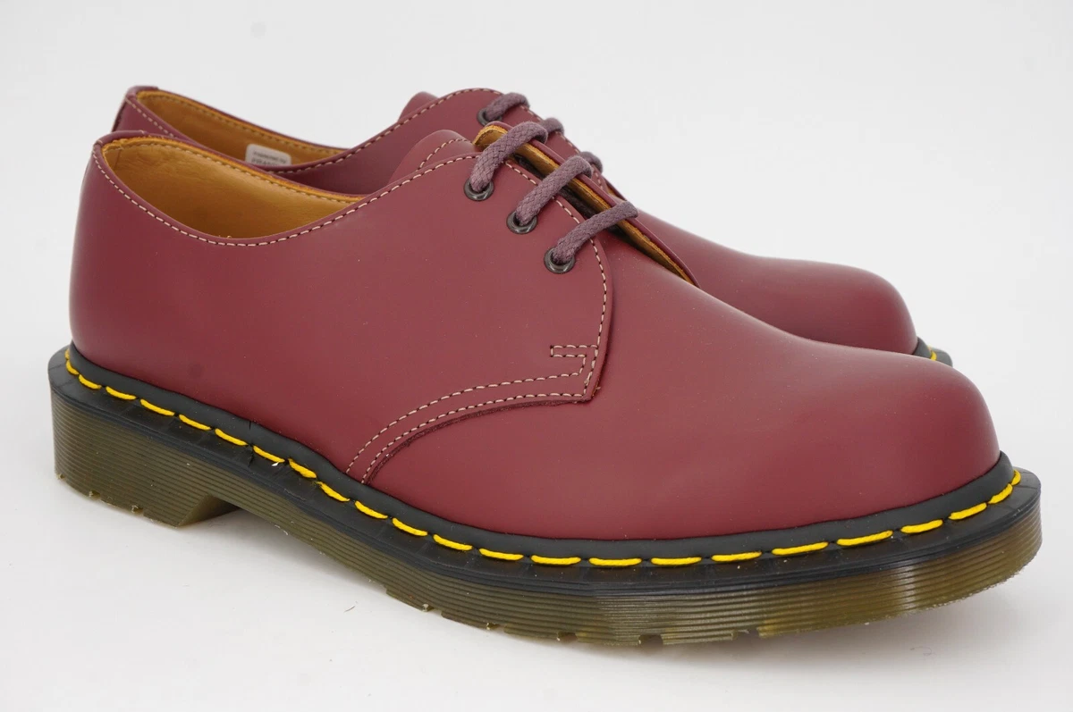 NEW 355 DR. MARTENS x COMME DES GARCON UK 8 US 9 BURGUNDY CHERRY RED DERBY