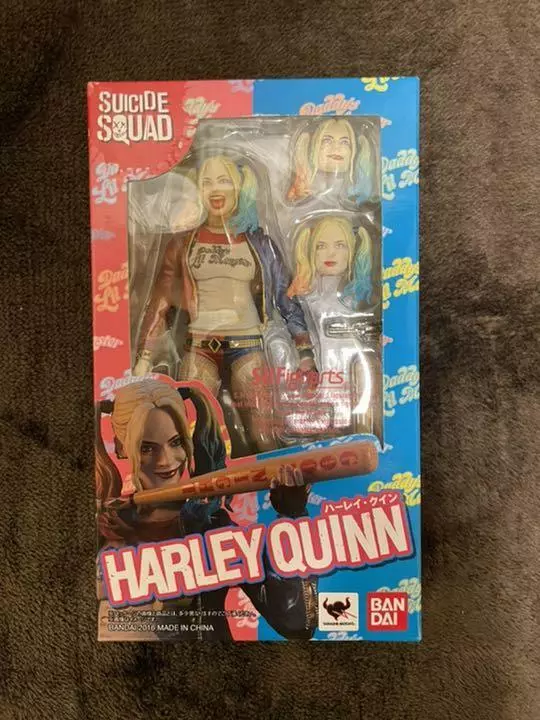 Harley Quinn Action Figure Shfiguarts Model Collectible 3 Heads Dc