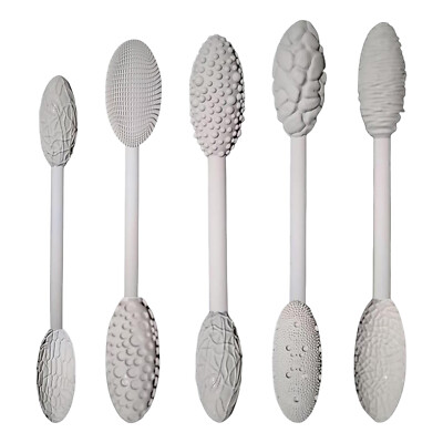 5pcs Texture Tool Sets for Clay Art Double-Ended Pottery Roller Sculpting Kit