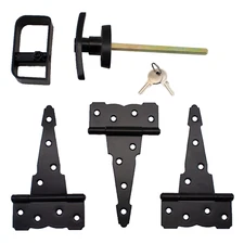 Shed Door Hardware Kit : 5" Hinges Colonial T Handle Gate Hardware Gate Hinges