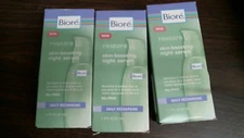 Bioré Restore Skin Boosting Night Serum 1.4 Oz Set of 3