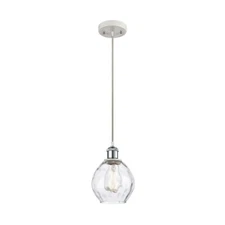 Innovations 362-LED SM Waverly 1-Lt Mini Pendant, WHCH/CLR - 516-1P-WPC-G362-LED